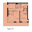 Floorplan for Flat 43, Eleanor Ormerod House, Victoria Street