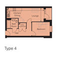 Floorplan for Flat 36, Francis Bacon House, Bricket Road