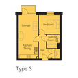 Floorplan for Flat 33, Francis Bacon House, Bricket Road