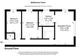 Floorplan for Flat 6, Ashbourne Court, Hill End Lane